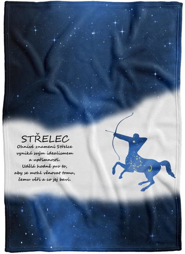 IMPAR Fleece blanket Sagittarius (23.11. - 21.12. ) - blue - Blanket - Main image