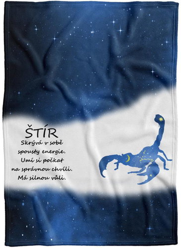 IMPAR Fleece blanket Scorpio (23.10. - 22.11. ) - blue - Blanket - Main image