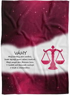 IMPAR Fleece blanket Libra (23.9. - 22.10. ) - red - Blanket