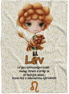 IMPAR Fleece blanket Sign for children - Lion (23.7. - 22.8. ) - Blanket