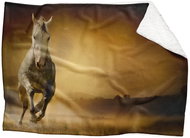 IMPAR Lambskin blanket Horse in the field, 200 × 140 cm - Blanket