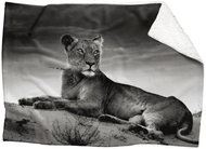 IMPAR Lamb blanket Lying lioness, 150 × 120 cm - Blanket