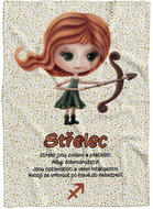 IMPAR Fleece blanket Sign for children - Sagittarius (23.11. - 21.12. ) - Blanket