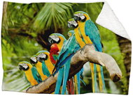 IMPAR Lambskin blanket Parrots, 200 × 140 cm - Blanket