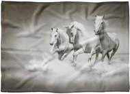 IMPAR Fleece blanket Running horses, 200 × 140 cm - Blanket