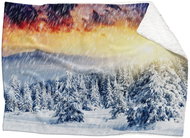 IMPAR Lambskin blanket Snowy landscape, 150 × 120 cm - Blanket
