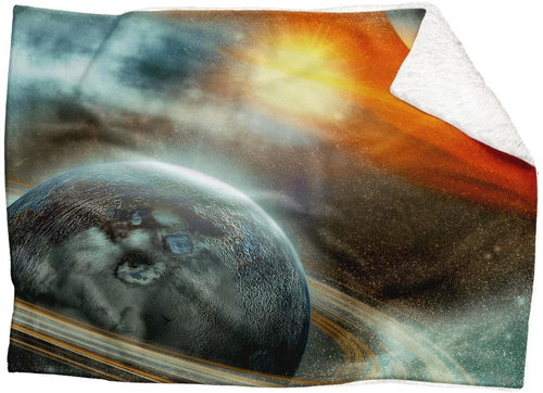 IMPAR Lamb blanket Space 3, 150 × 120 cm - Blanket - Main image