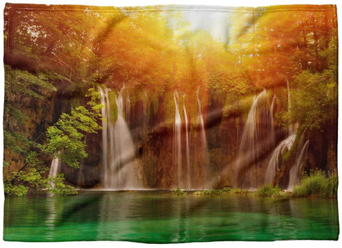 IMPAR Fleece blanket Waterfalls, 200 × 140 cm - Blanket - Main image