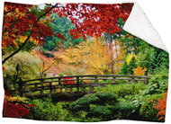 IMPAR Autumn park lambskin blanket, 200 × 140 cm - Blanket