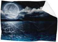 IMPAR Lambskin blanket Sea with moon, 150 × 120 cm - Blanket