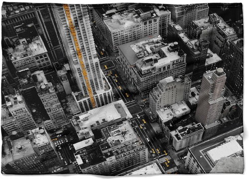 IMPAR Fleece blanket Street view, 200 × 140 cm - Blanket - Main image