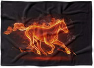 IMPAR Fleece blanket Flaming Horse, 150 × 120 cm - Blanket