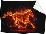 IMPAR Lambskin blanket Flame horse, 200 × 140 cm - Blanket