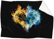 IMPAR Lamb blanket Fire heart, 200 × 140 cm - Blanket