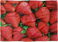 IMPAR Fleece blanket Strawberries, 200 × 140 cm - Blanket
