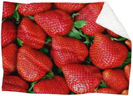 IMPAR Lambskin blanket Strawberries, 200 × 140 cm - Blanket