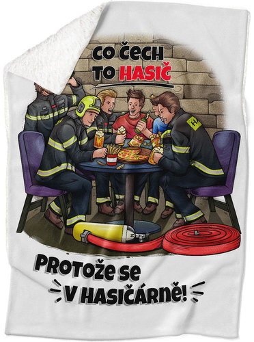 IMPAR Lamb blanket What a Czech, what a fireman - Blanket - Main image