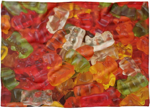 IMPAR Fleece blanket Gummy bears, 150 × 120 cm - Blanket - Main image