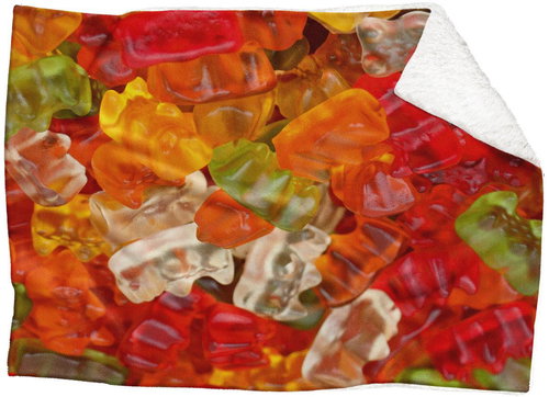 IMPAR Lamb blanket Gummy bears, 200 × 140 cm - Blanket - Main image