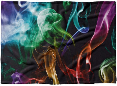IMPAR Fleece blanket Rainbow smoke, 150 × 120 cm - Blanket - Main image