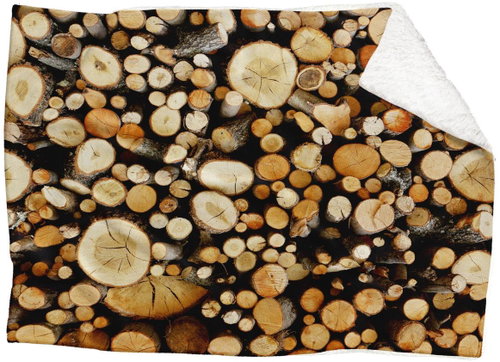 IMPAR Lambskin blanket Wood, 150 × 120 cm - Blanket - Main image
