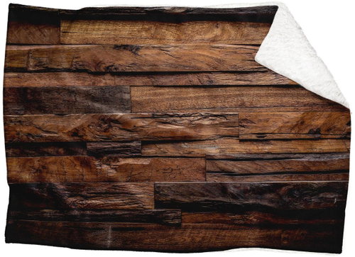 IMPAR Lambskin blanket Wood 2, 150 × 120 cm - Blanket - Main image