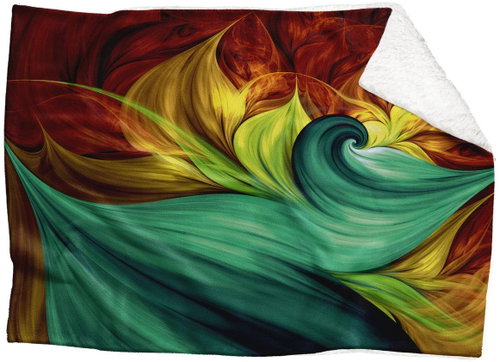 IMPAR Lambskin blanket Abstraction, 150 × 120 cm - Blanket - Main image