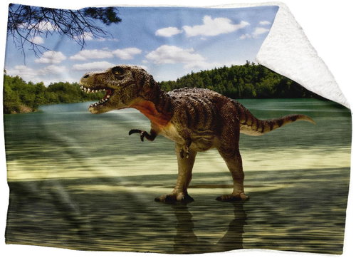IMPAR Tyrannosaurus lamb blanket, 150 × 120 cm - Blanket - Main image