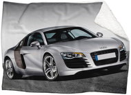 IMPAR Lambskin blanket Silver audi, 150 × 120 cm - Blanket