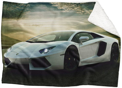 IMPAR Lamborghini lambskin blanket, 200 × 140 cm - Blanket - Main image