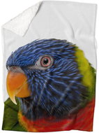 IMPAR Lamb blanket Colourful parrot, 150 × 120 cm - Blanket