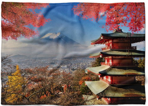 IMPAR Fleece blanket Hora Fuji, 200 × 140 cm - Blanket - Main image