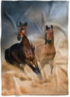 IMPAR Fleece blanket Horses, 150 × 120 cm - Blanket