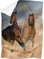IMPAR Lamb blanket Horses, 150 × 120 cm - Blanket