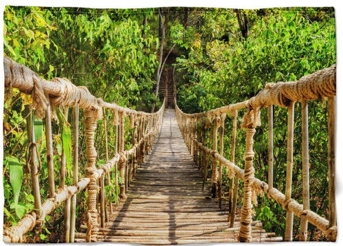 IMPAR Fleece blanket The footbridge, 150 × 120 cm - Blanket - Main image