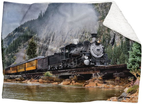 IMPAR Lambskin blanket Locomotive, 200 × 140 cm - Blanket - Main image