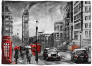 IMPAR Fleece blanket London Art, 200 × 140 cm - Blanket
