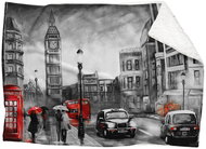 IMPAR Lambskin blanket London Art, 200 × 140 cm - Blanket