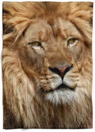IMPAR Fleece blanket Lion's eye view, 150 × 120 cm - Blanket
