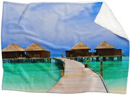 IMPAR Lamb blanket Pier to the sea, 150 × 120 cm - Blanket