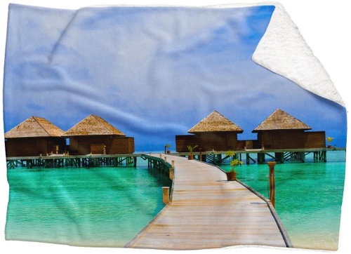 IMPAR Lamb blanket Pier to the sea, 150 × 120 cm - Blanket - Main image