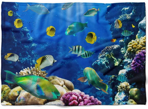 IMPAR Fleece blanket Sea bottom, 150 × 120 cm - Blanket - Main image