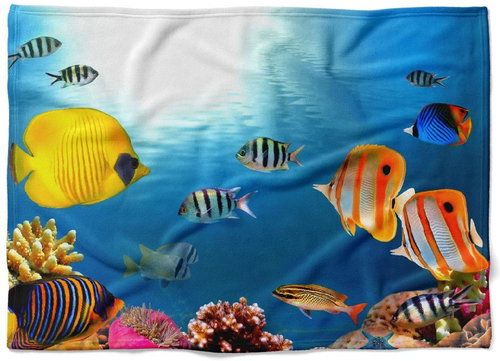 IMPAR Fleece blanket Sea bottom 2, 200 × 140 cm - Blanket - Main image
