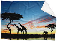 IMPAR Lambskin blanket Night safari, 150 × 120 cm - Blanket