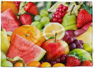 IMPAR Fleece blanket Fruit, 150 × 120 cm - Blanket