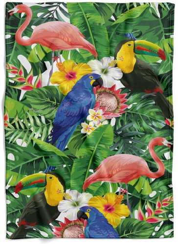 IMPAR Tropical fleece blanket, 200 × 140 cm - Blanket - Main image