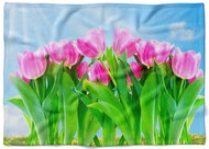 IMPAR Fleece blanket Tulips, 150 × 120 cm - Blanket