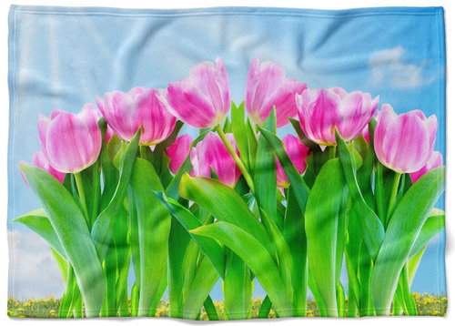 IMPAR Fleece blanket Tulips, 150 × 120 cm - Blanket - Main image