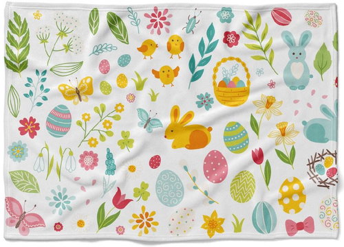 IMPAR Fleece blanket Easter, 200 × 140 cm - Blanket - Main image