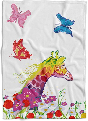 IMPAR Fleece blanket Giraffe Art, 200 × 140 cm - Blanket - Main image